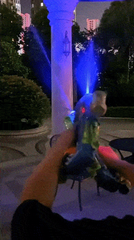 Pistola de agua eléctrica totalmente automática de verano con luz