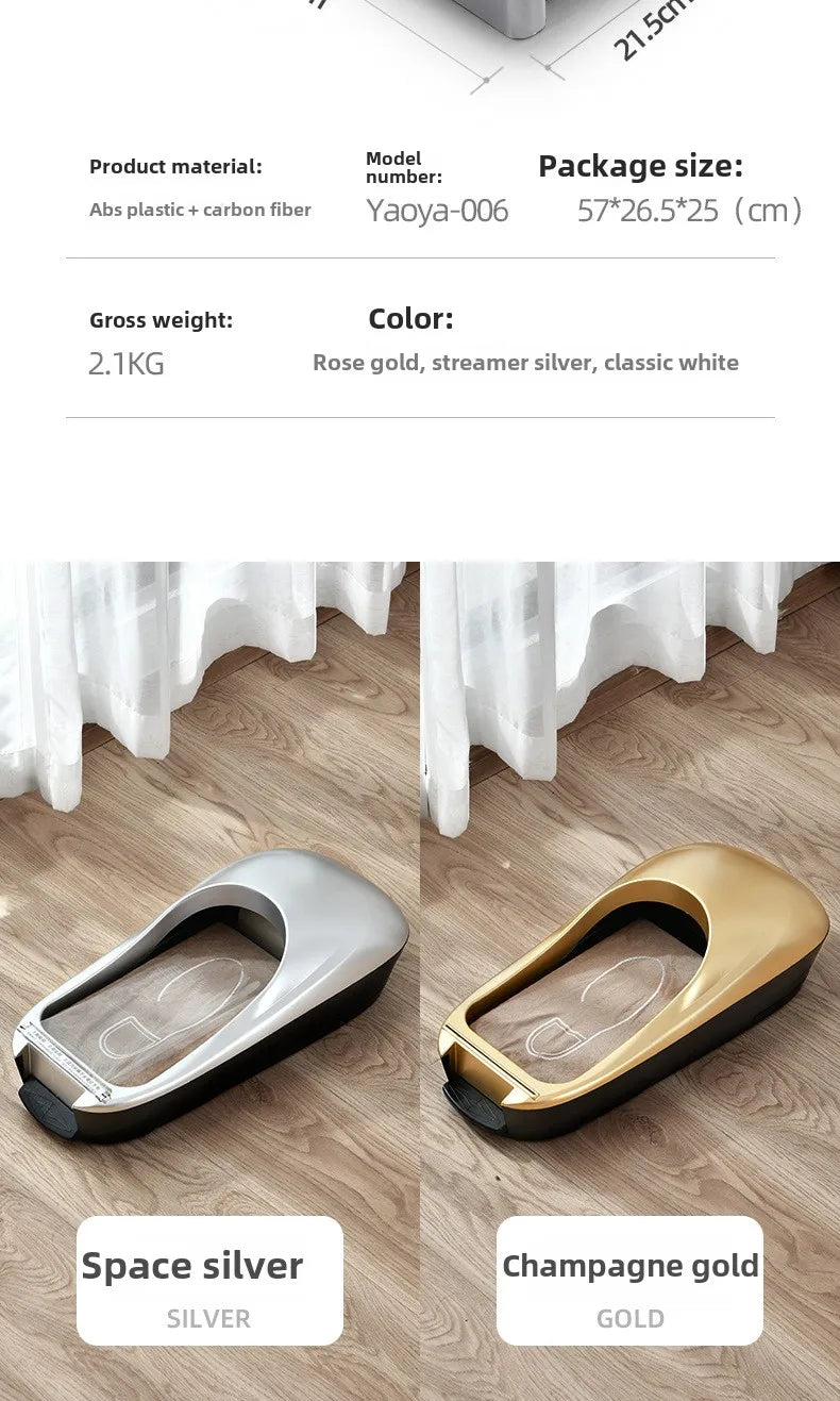 Máquina automática para cubrir zapatos, dispensador de membrana para suelas de zapatos de un solo uso, ahorro de tiempo y mano de obra. 